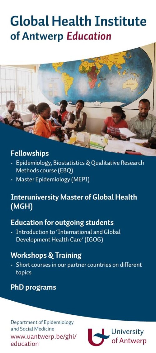 Education at the Global Health Institute of the University of Antwerp