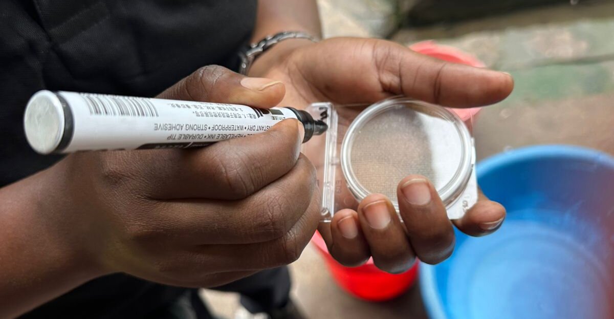 Marking the water tests