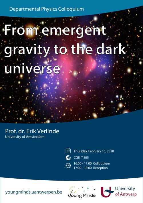 From emergent gravity to the dark universe - poster