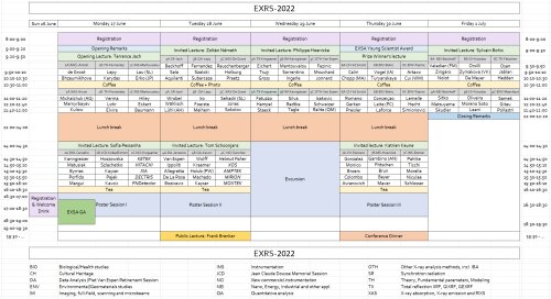 EXRS-2022 Time Schedule