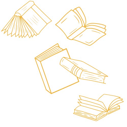 Illustratie van vliegende handboeken