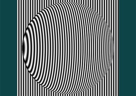 Fringe projection on a ball