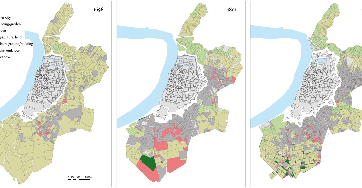 Chapter 16 - Reconstruction maps of land use of the buitenijen (outlying areas) around the city in 1698