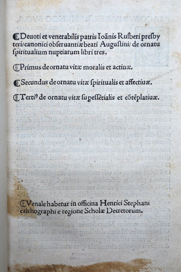 De ornatu spiritualium nuptiarum, 1512