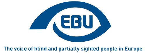 Logo EBU - the voice of blind and partially sighted people in Europe