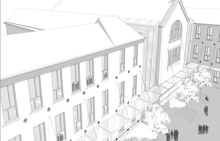 Plannen vernieuwde historische site Paardenmarkt- DMT architecten