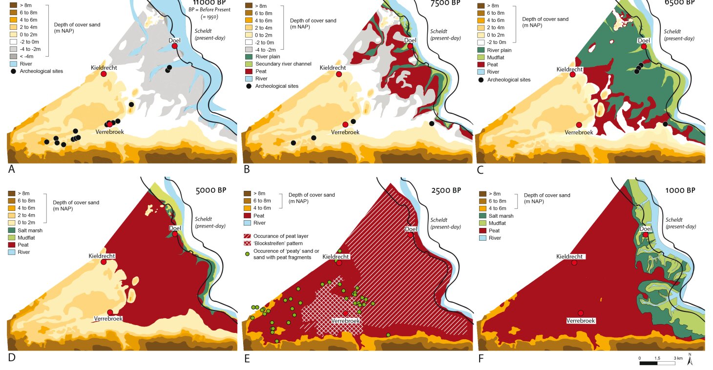 Chapter 1 - The palaeography of the area on the left bank of the Scheldt north of Antwerp between the end of the last Ice-Age and 1000 AD