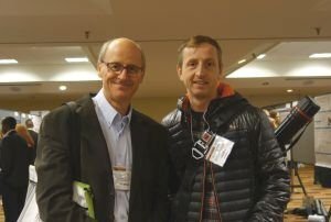 Dr Robert Colebunders (left) and Sebastien Pion (right) at ASTMH 2016