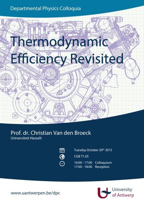 Thermodynamic Efficiency Revisited - poster