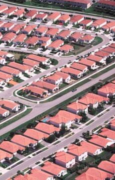 Urban sprawl - Florida suburb