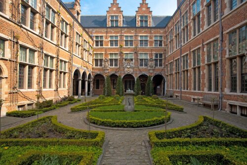 Garden of the Museum Plantin-Moretus in Antwerp