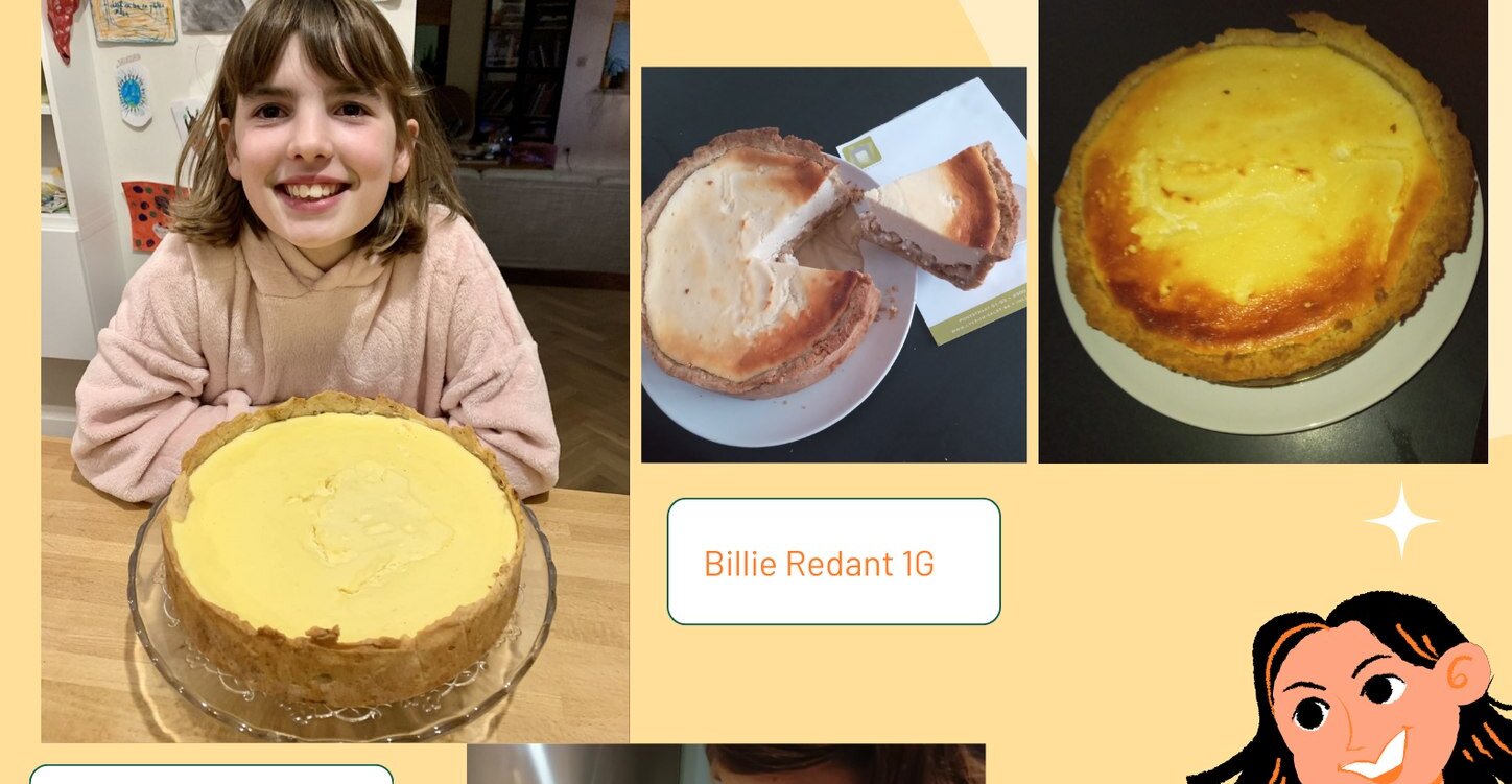 begijnenvlaai van Alice, Billie en Ellis voor de les Historisch Koken met Liza Louies, Lyceum Aalst