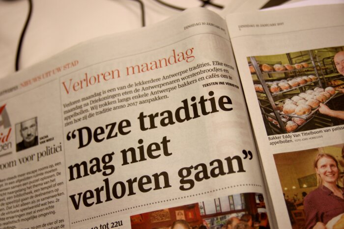 Een artikel van Ine in Gazet van Antwerpen
