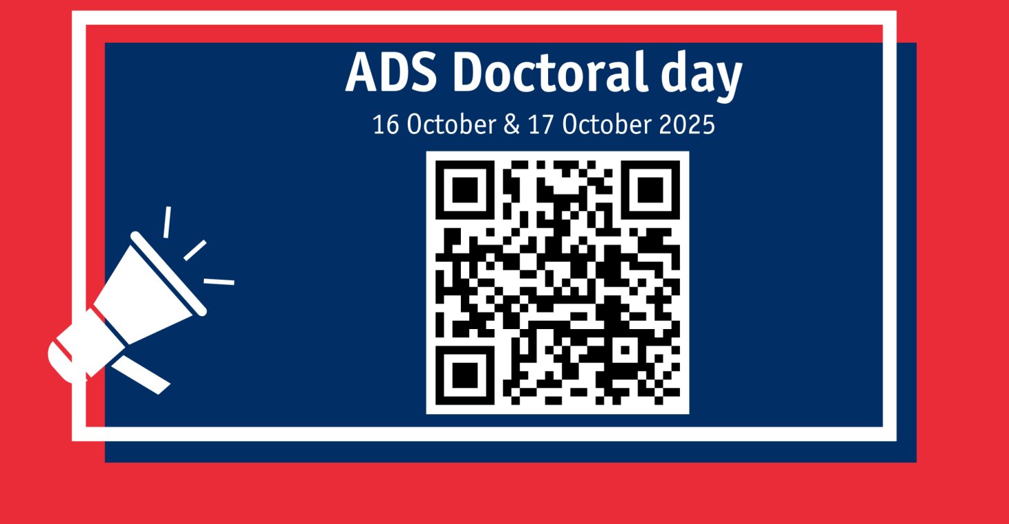ADS Doctoral Day op 16 & 17 oktober | Schrijf je in voor 8 oktober