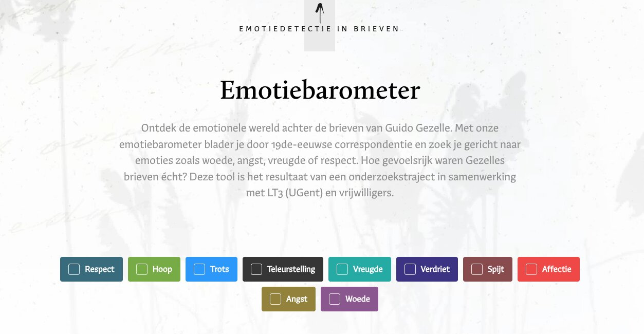 AI onthult emoties in historische brieven van Guido Gezelle