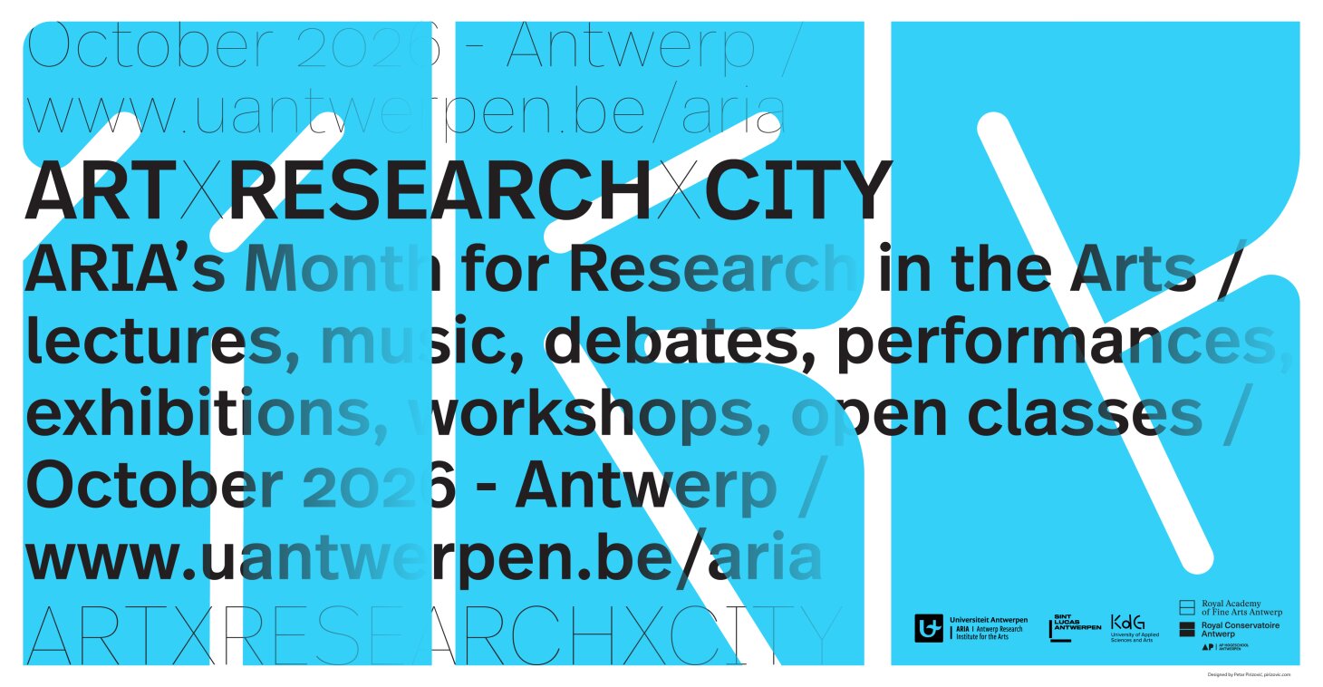 Art x Research x City - ARIA's month for Research in the Arts - 3 October - 2 November 2026