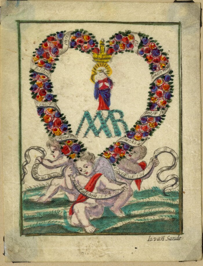 Voorbeeld van een Maria-monogram