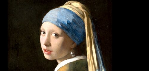 Girl with the Pearl Earring, (1665) Mauritshuis Museum, The Hague, the Netherlands.