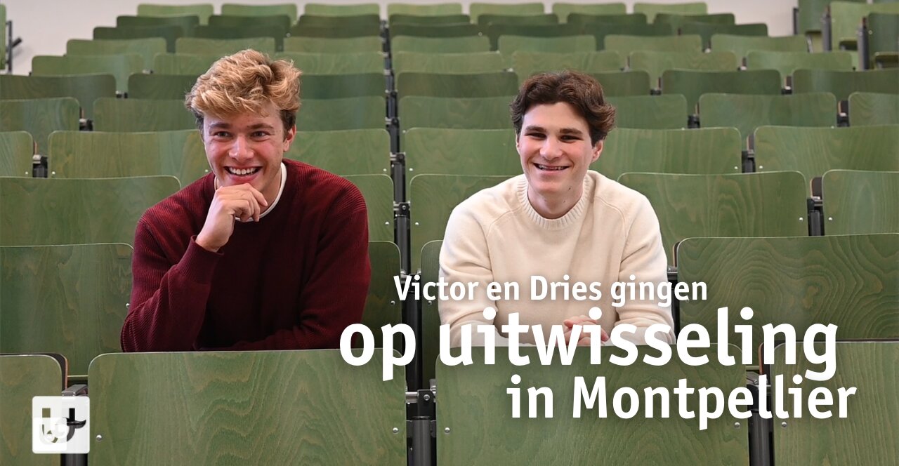 Dries en Victor gingen naar Montpellier met de trein