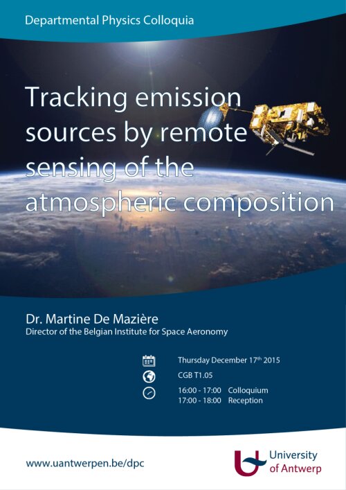 Tracking emmision sources by remote sensing of the atmospheric composition - poster