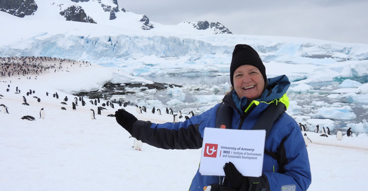 IMDO voorzitter, Gudrun De Boeck, leidt de weg & ondernam een ontdekkingsreis naar Antarctica als onderdeel van een internationaal leiderschapsprogramma voor vrouwen in de wetenschap.